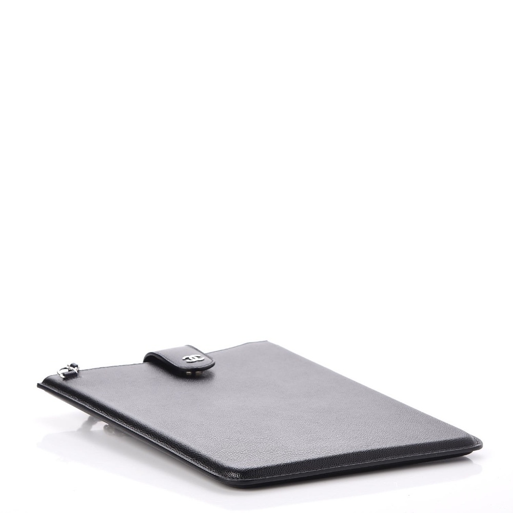 Chanel Caviar iPad/ Tablet Case Bag Crossbody Chain CC - Picture 7 of 15